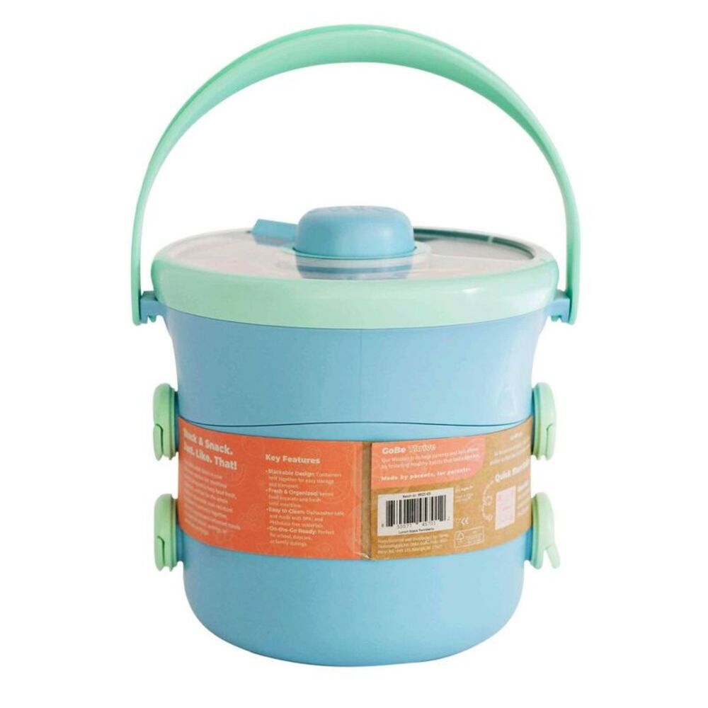 GoBe -  Kids' On-the-Go Lunch Stack - Twinberry Blue - Picture 7 of 8